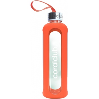 Coral Club - Glass bottle ClearWater Oranje 